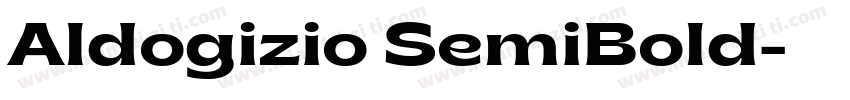 Aldogizio SemiBold字体转换